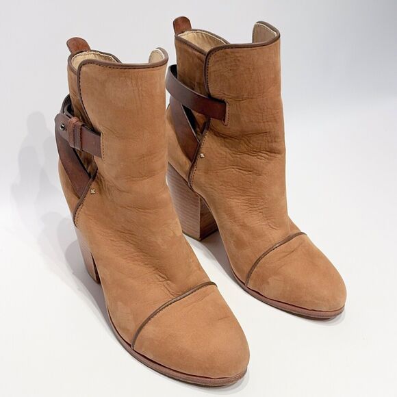Rag & Bone Women’s Kinsey Brown Nubuck Leather Victorian Ankle Bootie Size 8.5 - Picture 13 of 16